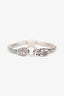 John Hardy Sterling Silver/18K White Gold Dragon Head Naga Bracelet