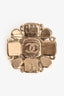Pre-Loved Chanel™ 2012 Green/Beige Glitter Resin CC Brooch