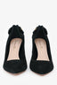 Christian Dior Black Suede Butterfly Details Pumps Size 36