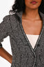Pre-Loved Chanel™ 2010 Black/White Short Sleeves Tweed Jacket + Skirt Sets Size 38