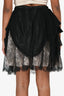 Pre-Loved Chanel™ Black Lace Skirt Size 38