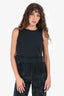 Wolford Black Lace Fringe Sleeveless Top Size S