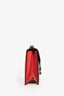Prada Orange/Red Saffiano Leather 'Sound' Crossbody Bag