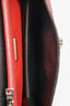 Prada Orange/Red Saffiano Leather 'Sound' Crossbody Bag