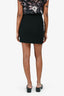Moschino Cheap and Chic Black Chain Detail Mini Skirt Size 4 US
