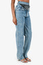 Y/Project Blue Denim Black Crystal Wash Detail Jeans Size 25