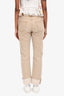 Helmut Lang Beige Straight Leg Cuff Denim Size 27