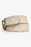 Gucci White GG Supreme Leather Belt Size 85/34