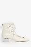 Christian Dior White Patent/Acrylic Heel Lace Up Shoes Size 39