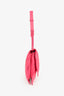 Salvatore Ferragamo Pink Leather Pillow Bow Bag On Chain