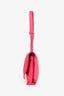 Salvatore Ferragamo Pink Leather Pillow Bow Bag On Chain