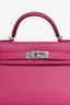 Hermès 2018 Rose Poupre Mysore Chevre Leather Mini Kelly PHW