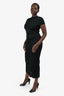Khaite Black Jersey Cap Sleeve 'Yenza' Maxi Dress Size M