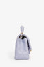 Pre-Loved Chanel™ Lilac Rectangular Mini Top Handle Flap Bag with Chain Strap