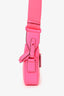 Gucci Neon Pink Rubber-Effect Crossbody Bag