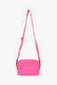 Gucci Neon Pink Rubber-Effect Crossbody Bag