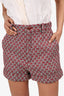 Gucci Red/Green Tweed High Waisted Shorts Size 38