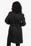 Burberry Black Belted 'Natasha' Trench Coat Estimated Size S (As Is)