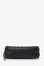 Saint Laurent Black Leather Quilted Cosmetic Pouch