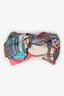 Gucci Blue/Pink Silk Printed Headband