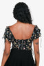 For Love & Lemons Black Floral Lace Detail Bustier Top Size XXS