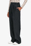 Reformation Black/White Pinstriped High Waisted Pants Size 2