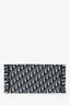 Christian Dior 2019 Navy Oblique Jacquard Medium Book Tote with 'Lizzie' Embroidery