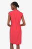 MaxMara Pink Virgin Wool Sleeveless Knee Length Dress Size 8