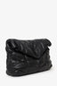 Saint Laurent So Black Monogram Chevron Quilt Matelassé Medium Loulou Puffer Bag