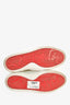 Christian Louboutin White/Red Leather Platform Sneakers Size 39
