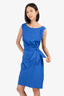 Diane von Furstenberg Blue Sleeveless Mini Dress Size 12