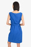Diane von Furstenberg Blue Sleeveless Mini Dress Size 12