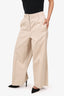 S' Max Mara Beige Wide Leg Pants Size 14