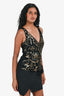 Pre-Loved Chanel™ 2019 Runway Black/Gold Graffiti Tank Top Size 38
