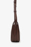 Polène Dark Brown Leather Numero Dix Sandalwood Shoulder Bag