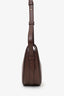 Polène Dark Brown Leather Numero Dix Sandalwood Shoulder Bag