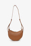 Polène Brown Leather Numero Dix Sandalwood Shoulder Bag