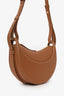 Polène Brown Leather Numero Dix Sandalwood Shoulder Bag