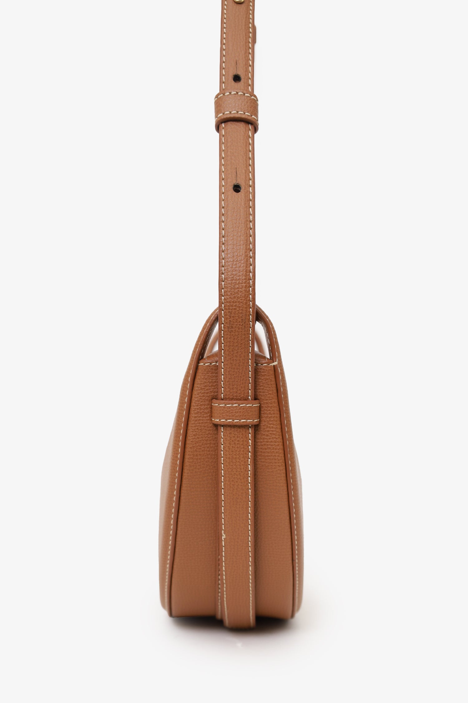 Polène Brown Leather Numero Dix Sandalwood Shoulder Bag – Mine & Yours