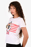 Jean Paul Gaultier White Wonder Women Short Sleeves T-Shirt Est. Size XS