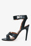 Givenchy Black Leather Strappy Heels Size 38