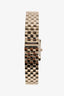 Gucci Stainless Steel/Pink Face Pearl Diamond G-Frame Watch