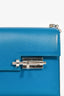 Hermès 2019 Blue Leather Mini 'Verrou Chaîne 17' Crossbody
