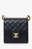 Pre-Loved Chanel™ 2019 Black Leather Quilted Chic Pearl Square Flap Bag