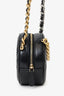 Pre-Loved Chanel™ Black Leather Quilted 19 Round Crossbody Bag