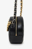Pre-Loved Chanel™ Black Leather Quilted 19 Round Crossbody Bag