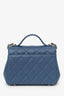 Pre-Loved Chanel™ Blue Caviar Leather Business Affinity Flap Bag