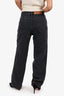 Kimhekim Black Denim Straight Leg Jeans Size 27