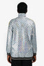 Gucci Silver Monogram Zip-Up Jacket Size S Mens