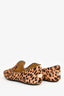 Jimmy Choo Leopard Print Pony Hair Loafer Size 7.5